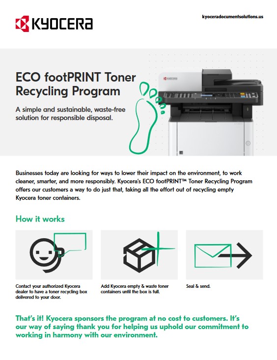 ECO FootPRINT, Kyocera, Enviroment, SVOE