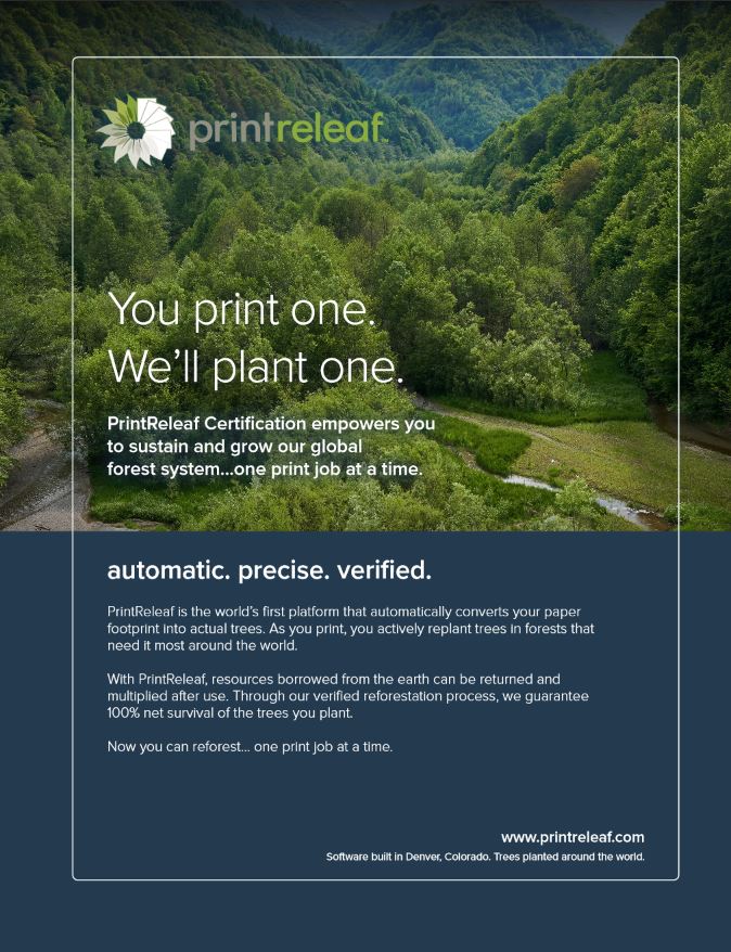 Full Brochure Cover, PrintReleaf, SVOE