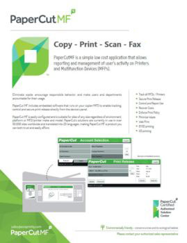 Papercut, Mf, Ecoprintq, SVOE