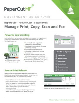 Papercut, Mf, Government Flyer, SVOE